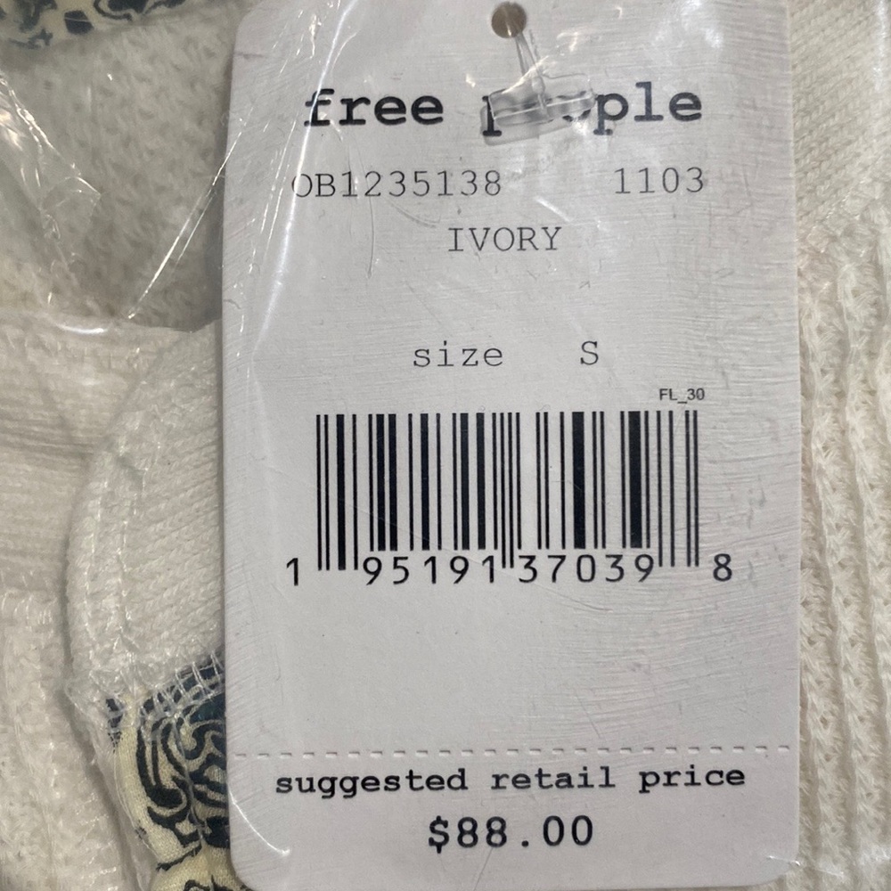 Free People Fall for You Henley Ivory - Picture 3 of 5